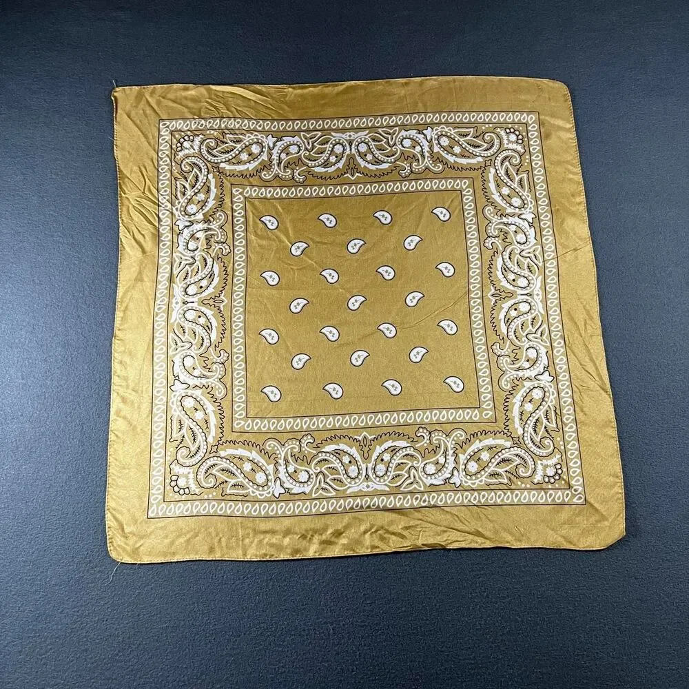 Unbranded Men's Yellow and Gold Scarf-wraps